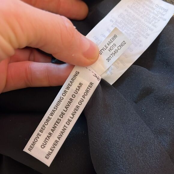 J Crew Reno Metallic Floral Jacquard Tie Neck Halter Top Small Party Holiday New - Picture 10 of 10